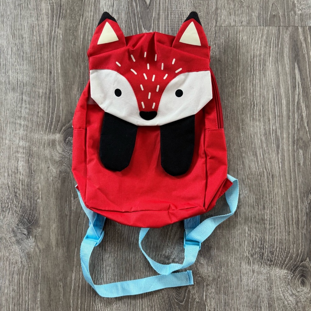 Target Red Fox Kids Backpack with Blue Straps